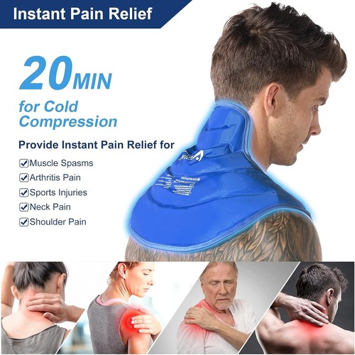 Atsuwell Ice Pack for Neck and Shoulders Pain Relief Cold Compress Therapy Shoul - Picture 2 of 13