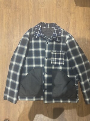 Burberry Check Wool Flannel Jacket Size Large UK