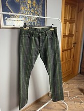 Polo Ralph Lauren Latzhose grün kariert Jeanshose Größe 34/34