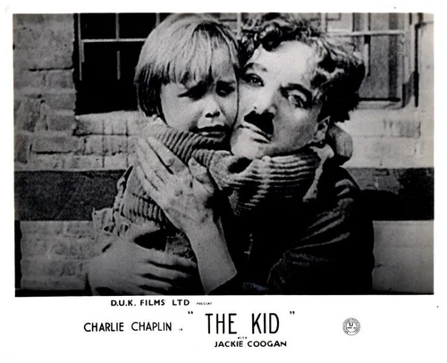 The Kid 1921 Original Lobby Card Charlie Chaplin Jackie Coogan 1960's re-release