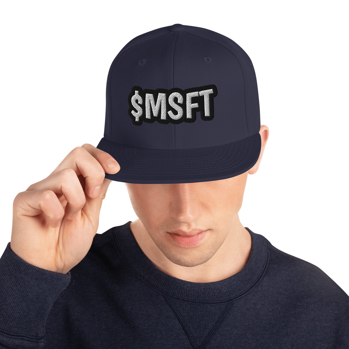 帽子 mcsft Snapback Hat - $MSFT Microsoft Stock by Market Cap Gear | eBay