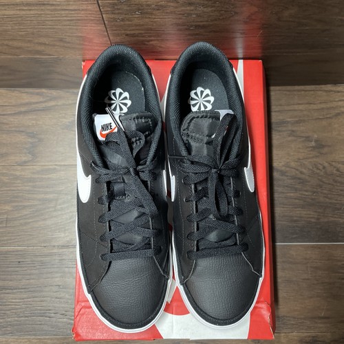 Nike Court Legacy NN Estilo de Vida Tenis Negro Blanco DH3162-001 Hombres Talla 12 - Imagen 6 de 16