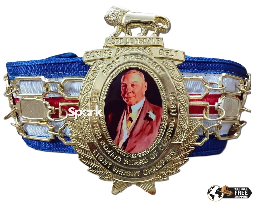 Cinturón de Boxeo Lonsdale Inglés Título Desafío Réplica Cinturón 1909-1929 Talla Adulto Foto 4 de 4