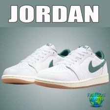 Nike Women's Air Jordan 1 Retro Low OG White Oxidized Green Size 9.5 CZ0775-133