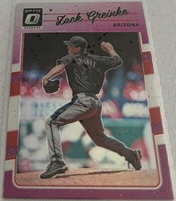 2017 Donruss Optic Baseball Zack Greinke Arizona Diamondbacks Purple Prizm #68
