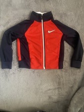 Nike Sportswear Black Red Genuine Jacket 2T Zip Up Black Label Hard To Find Kids