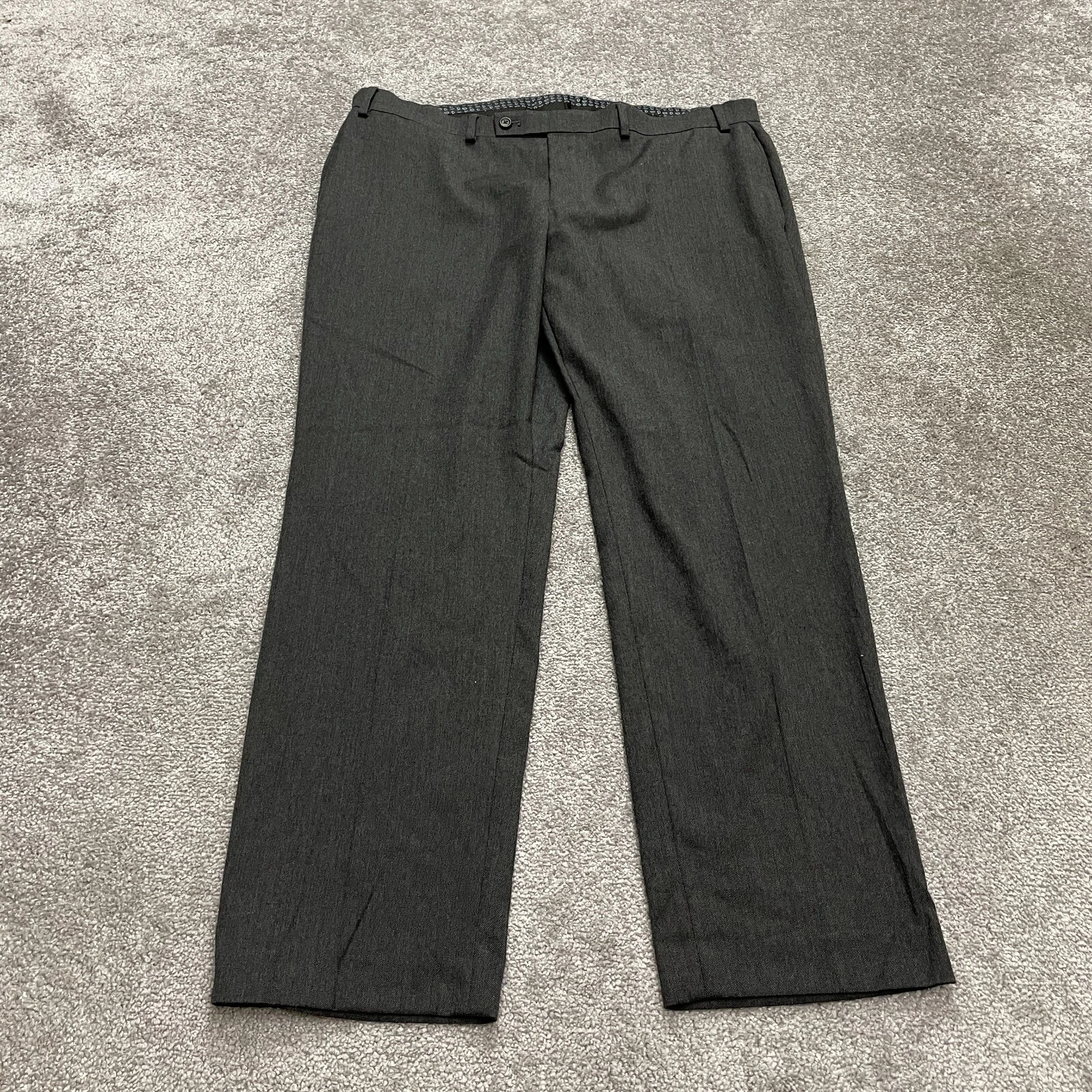 Lauren Ralph Lauren Dress Pants Men 38x30 Dark Gray Straight Leg Flat Front Work