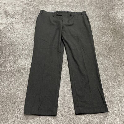 Lauren Ralph Lauren Dress Pants Men 38x30 Dark Gray Straight Leg Flat Front Work
