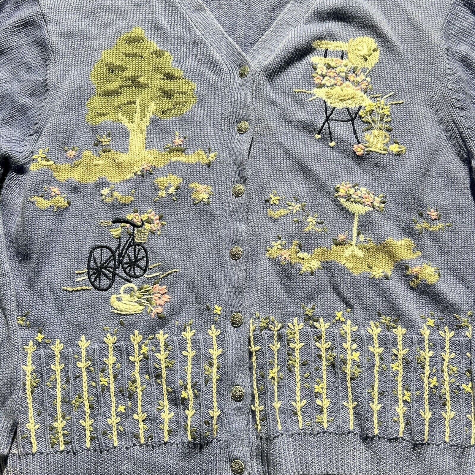 northern reflections Embroidered / Knit Cardigan … - image 2