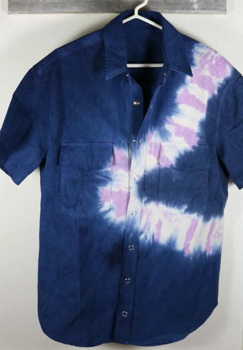 The Elder Statesman Whirlwind Denim Work Shirt Size Medium Brand New