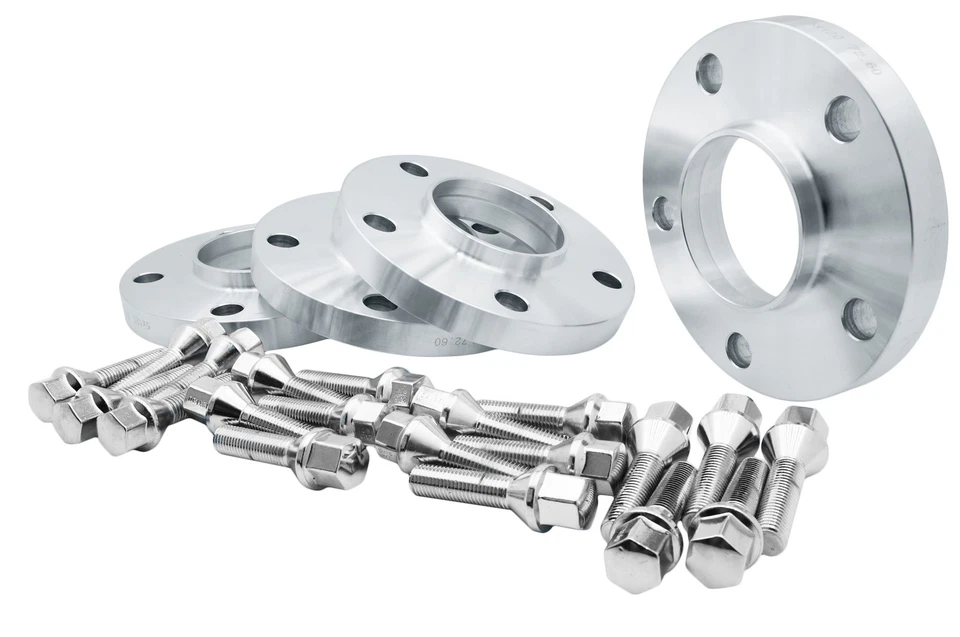 Separadores de rueda BMW 4 piezas 20 mm 5x120 72,56 mm E28 E34 E36 E46 E90 E91 E60 con pernos Foto 2 de 4