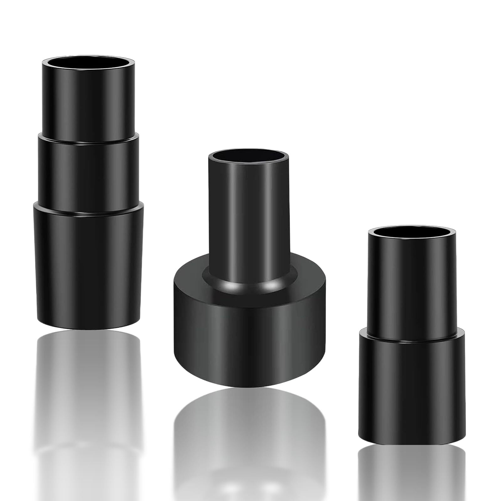 3pcs Vacuum Hose Adapter Vacuum Attachment Adapter 21/2 Inch To 11/4 Inch 11/2 I