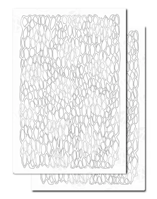 ACID TACTICAL 2pk ADHESIVE Camouflage Airbrush Paint Duracoat Gun Stencils Lizard REPTILE SKIN