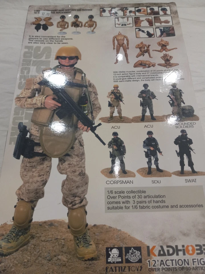 Экшн-фигурка Pattiz Toys Special Forces ACU 12 дюймов Kad Hobby - Изображение 4 из 4