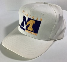 Michigan Wolverines Hat Cap Vtg Early 90s Snapback Original NCAA Signature Rare