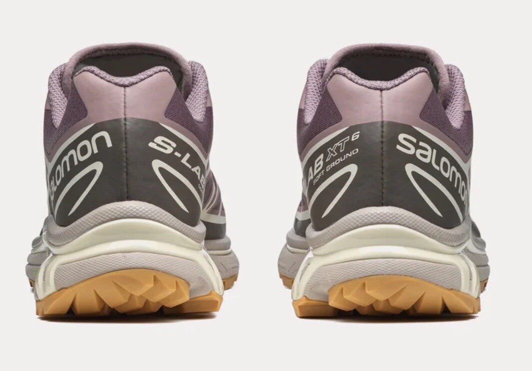 Salomon XT 6 Men's Size 12 Quail Plum Kitten Vanilla Ice