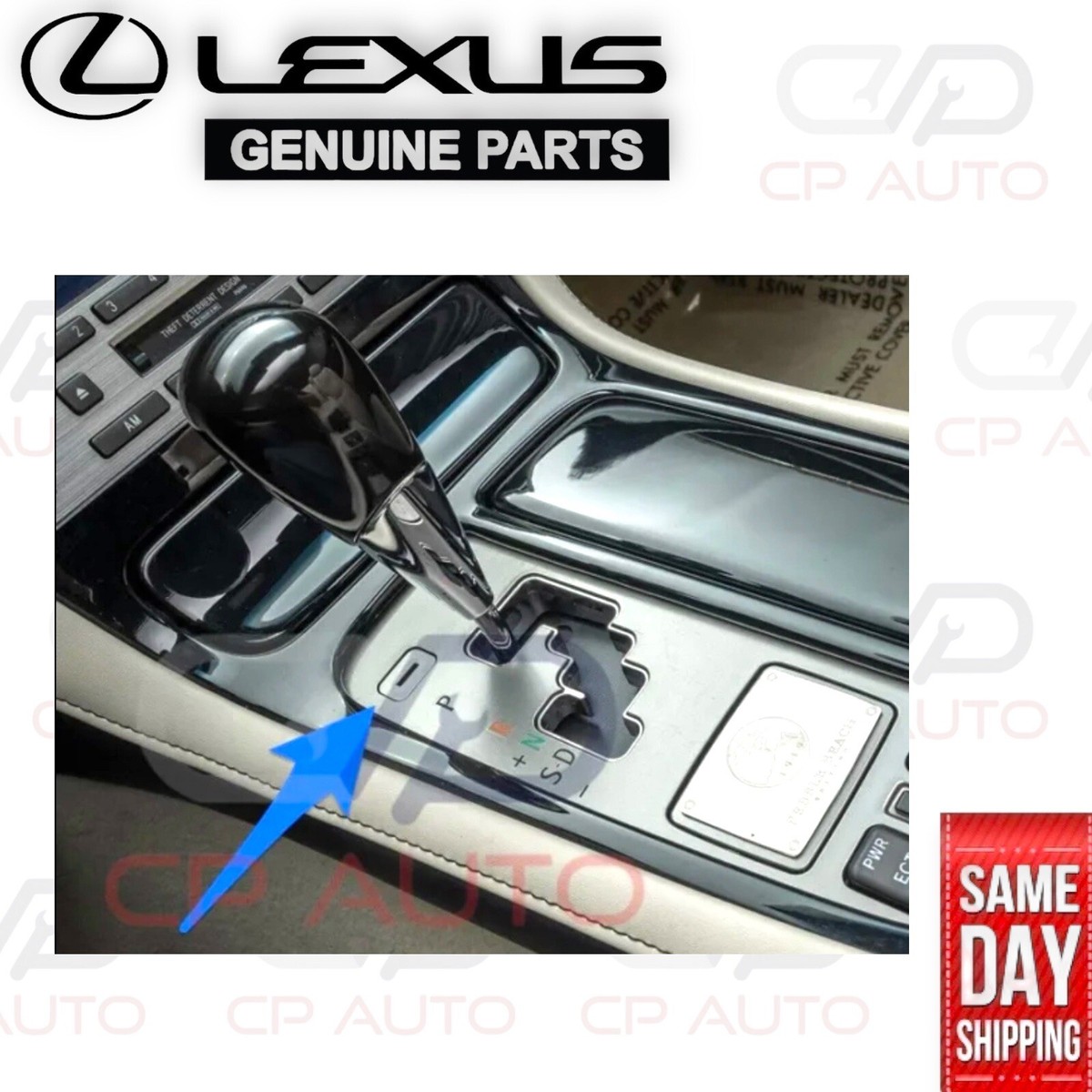 06 - 10 LEXUS SC430 SHIFTER LOCK RELEASE BUTTON COVER CAP