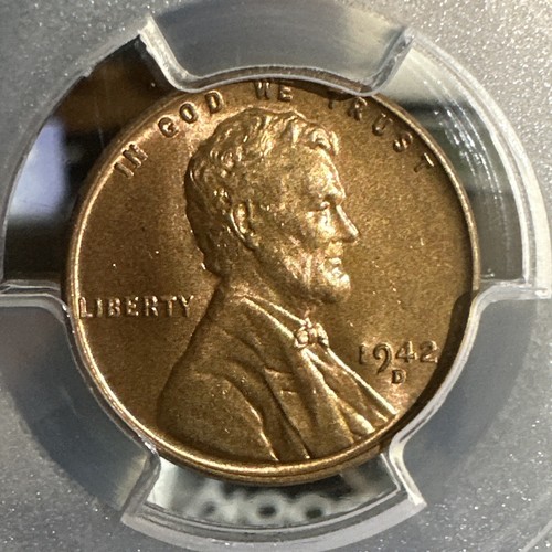 1942-D LINCOLN CENT PENNY MS 64RD PCGS GRADED!!!! - Picture 2 of 4