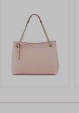 Victoria's Secret The Victoria Shoulder Tote V-Quilt Purse Bag Pink
