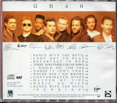 UB40 by UB40 Self Title (Music CD, 1988) | eBay