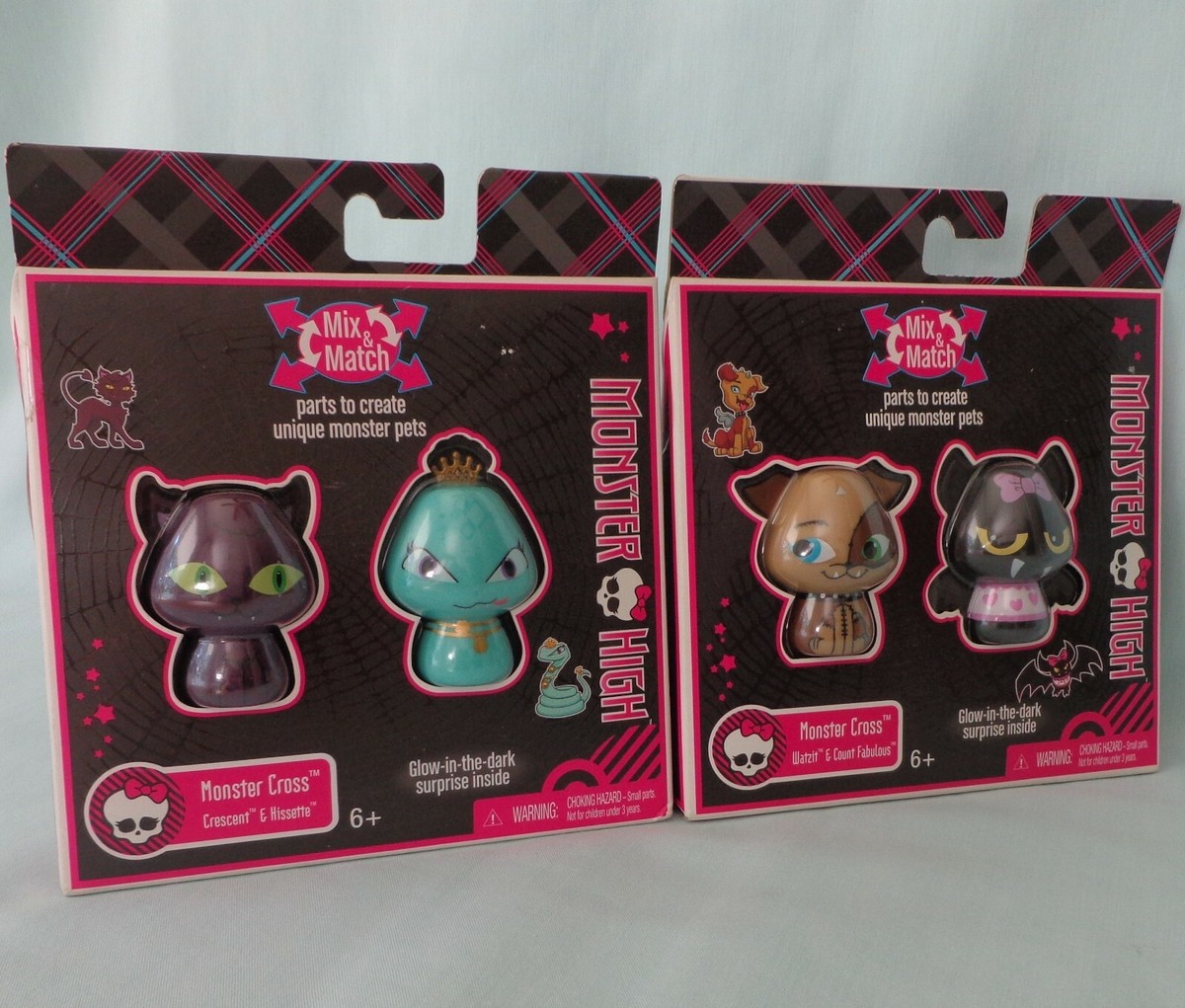 Monster High Cross Pets Mix and Match Inner Skeleton Figure Glows