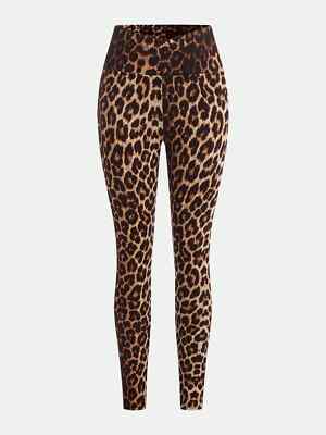 SHEIN Teen Mädchen Leopardenmuster V-Taille Mode Leggings 210