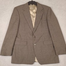 Vintage Haggar Black Label Sport Coat Blazer Men’s 42L USA Brown Black USA Made