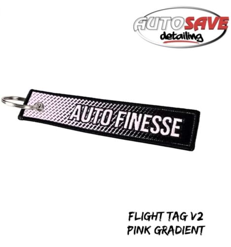 NEW Auto Finesse - Retro Flight Tag - Keyring - Auto Finesse Pink Gradient - Picture 1 of 1