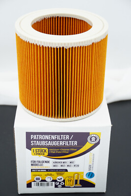 Patronenfilter geeignet für Kärcher Staubsauger WD1 WD2 WD3 MV2 MV3 NT20