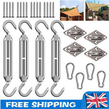 Stainless Steel Sun Sail Shade Canopy Fixing Fittings Hardware Accessory Kit
