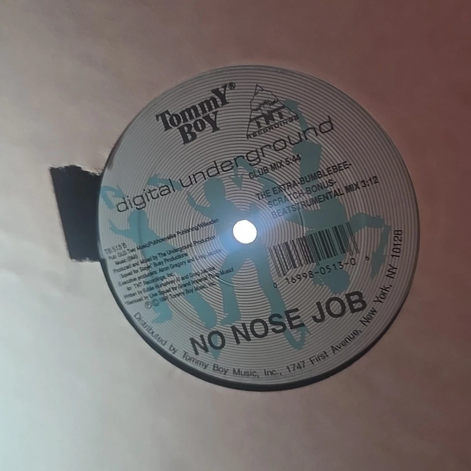 Digital Underground–No Nose Job–1992 Tommy Boy–TBX551 Vinyl Record 12" Single - Imagem 4 de 4