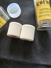 2 Pair Vintage Koford NOS 1/24 Slot Car Tires W/Magn Mid Sz Hub .760x3/32 Soft