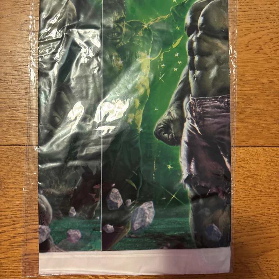 全新 Incredible Hulk 生日派对 长方形 塑料 桌布 54x84 — 第 4/4 张图片
