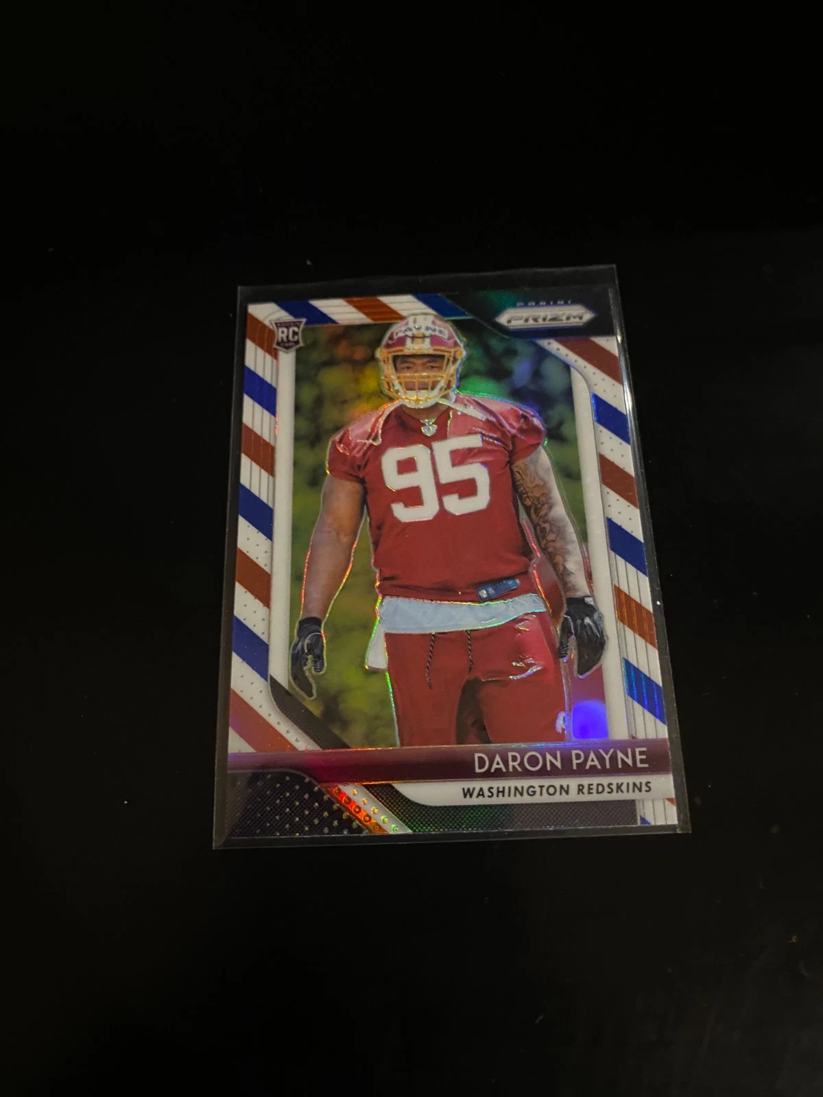 Daron Payne 2018 Panini Prizm RWB Prizm RC Redskins 245