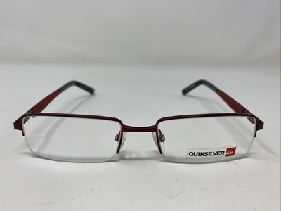 QUIKSILVER QO3431/408 Red 49-17-140 Metal Half Rim Eyeglasses Frame 0898