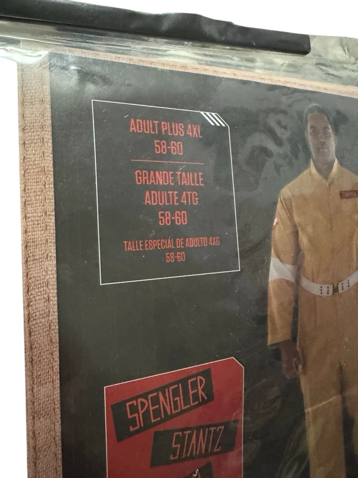 NUEVO Disfraz de Cazafantasmas Halloween Disfraz Mono Adulto 4XL 58-60 PLUS Foto 4 de 4