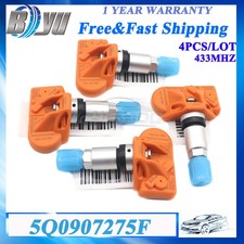For Porsche Audi VW 433Mhz 4Pcs 5Q0907275F TPMS Tire Pressure Monitoring Sensor
