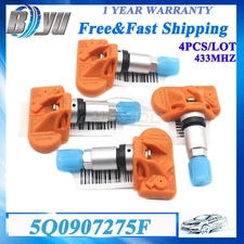 For Porsche Audi VW 433Mhz 4Pcs 5Q0907275F TPMS Tire Pressure Monitoring Sensor