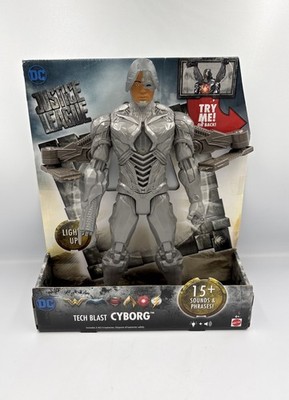 Mattel DC Comics   Justice League  Cyborg Tech Blast 2017 Action Figurine 12''