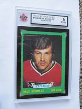 1973/74 OPC #166 Dave Schultz Rookie.  KSA 6