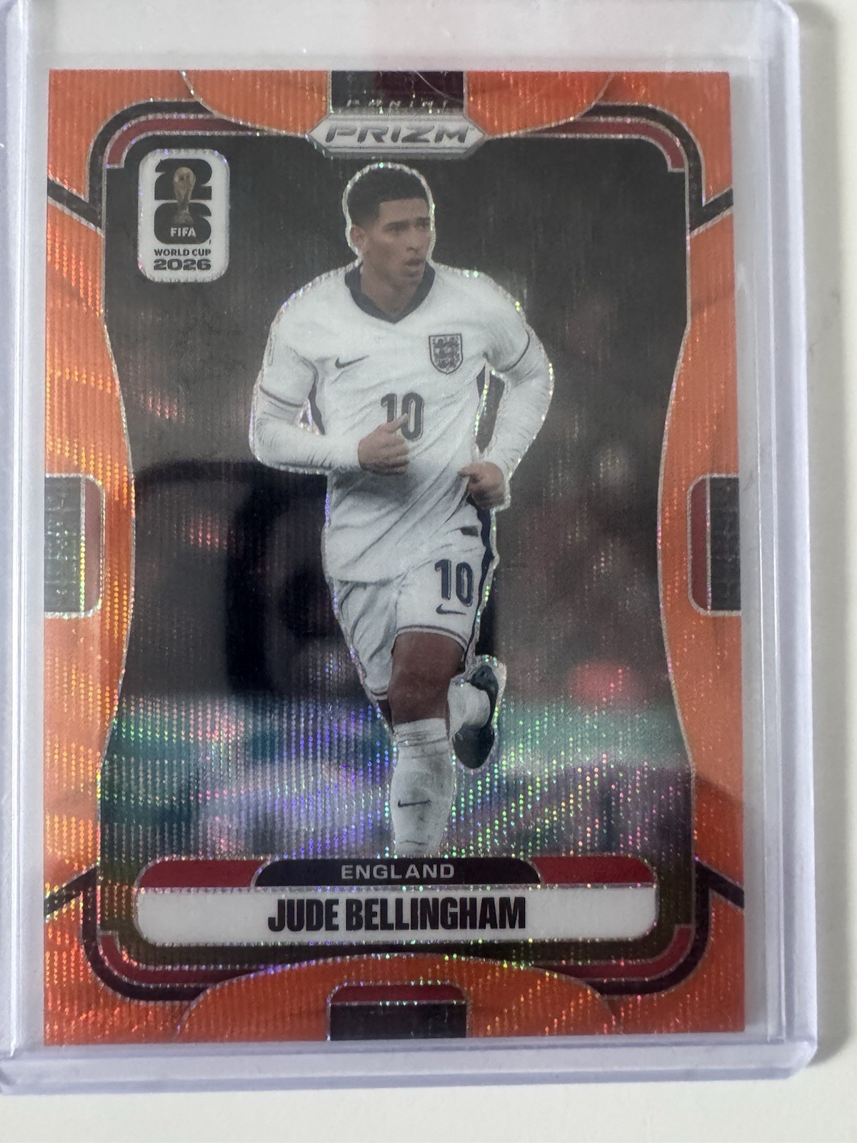 Panini Prizm FIFA World Cup 2026 Jude Bellingham England #114 Orange Wave /125