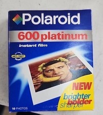 Vintage Genuine Polaroid 600 Platinum Color Instant Film 10 Photos Expired 2000