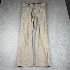 Wrangler ATG Outdoor Frontier Utility Pants Mens 34x31 Beige UPF Canvas Cotton