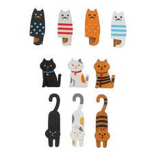 10 Pcs Cat Clothespegs Wrapping Paper Clamps Clothespins for Crafts