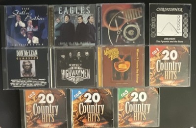Country CD Lot Statler Brothers, Eagles, Don McLean, Highwaymen, Marshall Tucker