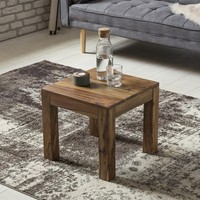 Finebuy Couchtisch Holz Massiv Holztisch Beistelltisch Tisch 45Cm Sheesham