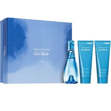 Davidoff Cool Water Eau de Toilette, Body Lotion  Shower Gel Gift Set for Women