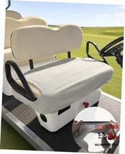 Golf Cart Seat Covers, Universal Stretch Fit 49" 30", Fits for EZGO, Light Grey
