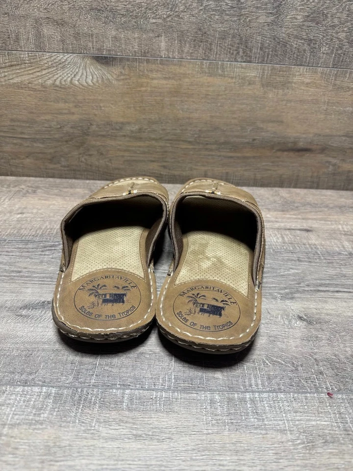 Suela Margaritaville Of The Tropics de cuero marrón para hombre talla 11 Foto 3 de 4