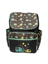 Baby Boom Elephant Print Diaper Bag Backpack  Unisex Infant Toddler Top Zip